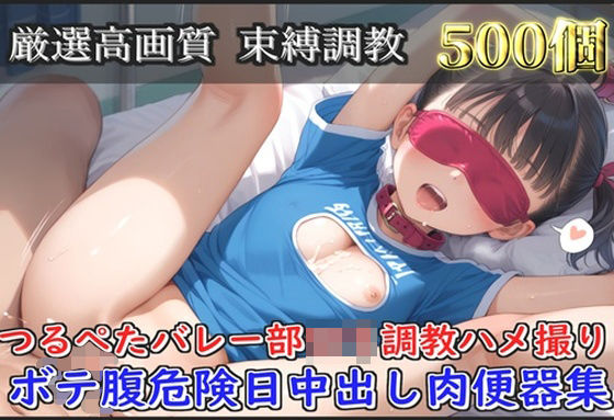 【新作価格】【豪華特典あり】つるぺたバレー部ロリ調教ハメ撮り   ボテ腹危険日中出し肉便器集【500個】 【d_597328】
