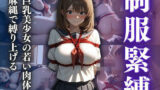 制服緊縛  巨乳美少女の若い肉体を麻縄で縛り上げる 【d_624310】